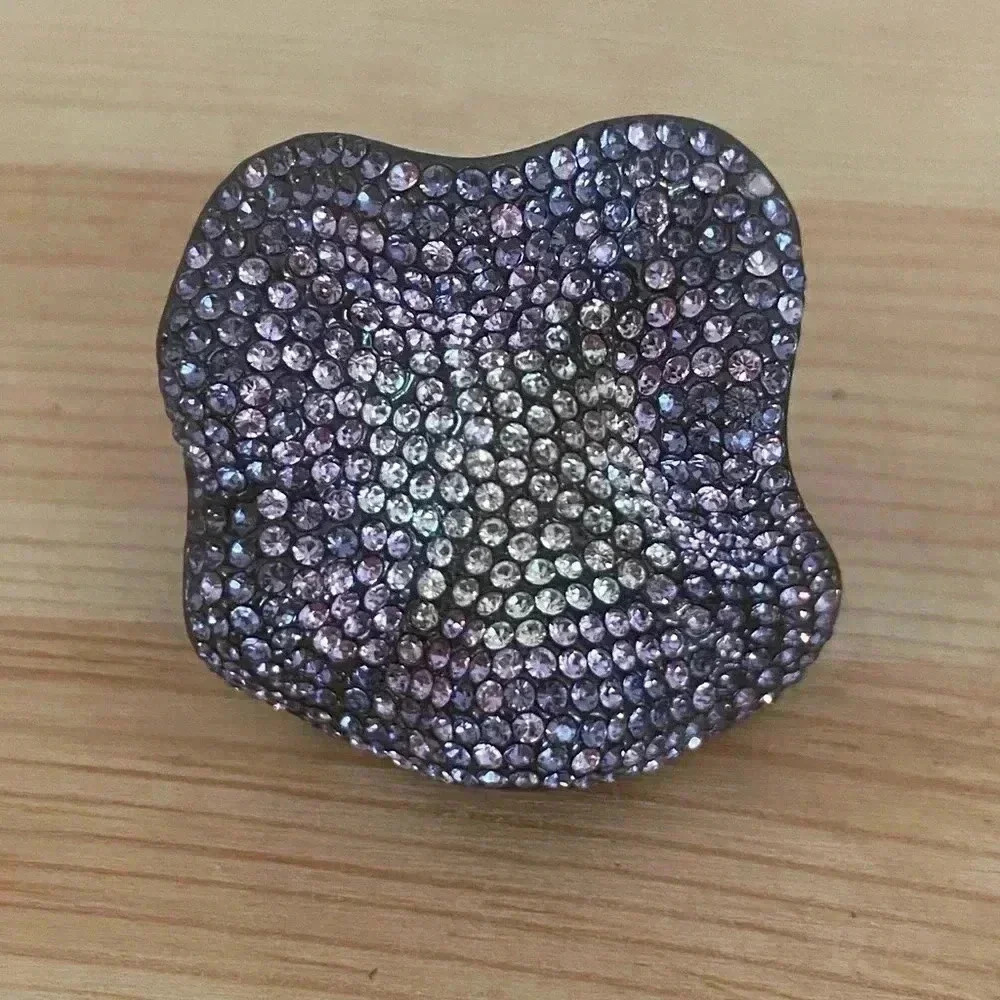 Joan Boyce Crystal Abstract Statement Fashion Ring - image 3